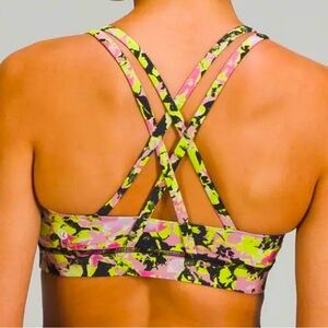 LULULEMON ENERGY BRA MULTICOLOR SIZE 2 NWT
